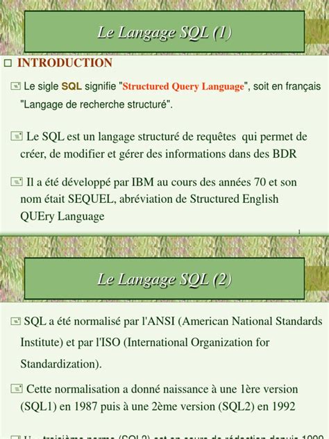 Image result for Cours SQL PDF