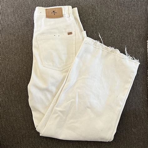 Thrills (Holly) cream denim jeans Size 10/28 Good... - Depop