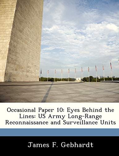 Buy Occasional Paper 10: Eyes Behind the Lines: US Army Long-Range ...
