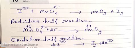 Image result for Balance H2O2 Mno4 O2 MnO2 in a Basic Medium