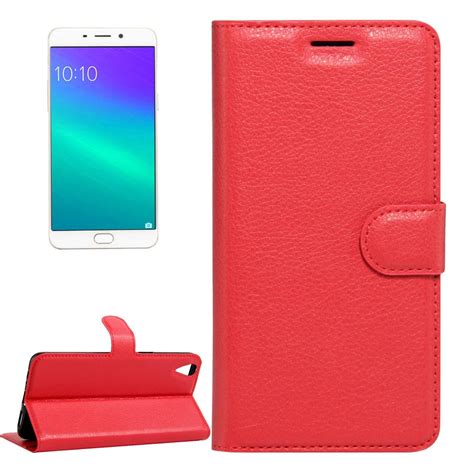 Cell Phone Case for Oppo R9 Plus Litchi Texture Horizontal Flip Leather ...
