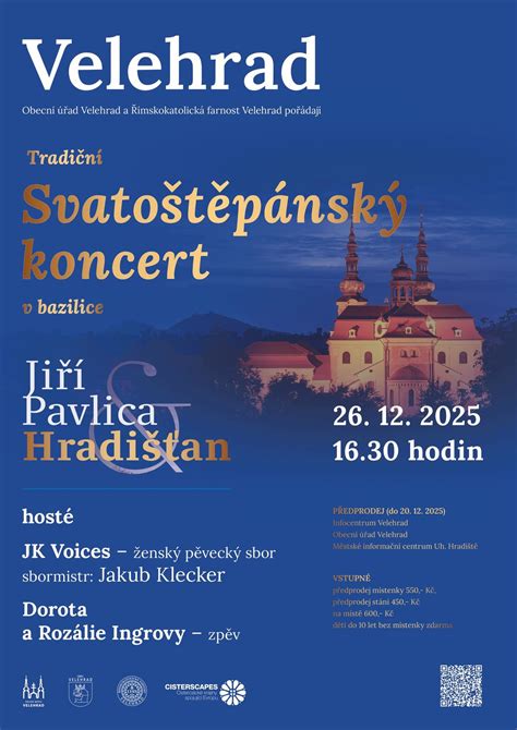 Svatoštěpánský koncert, U Lípy 302, 687 06 Velehrad, Czech Republic ...