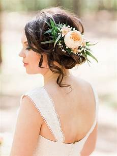 Flower Hair Style Wedding Brunet by Wedding Hair Ideas Wedding Hairstyles With Real Flowers Flower Hair Style Wedding Brunet