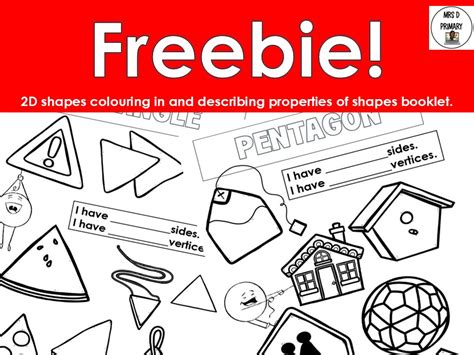 2D shapes - Colouring booklet. | Teaching Resources