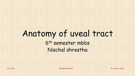 Anatomy of uveal tract- ophthalmology | PPTX