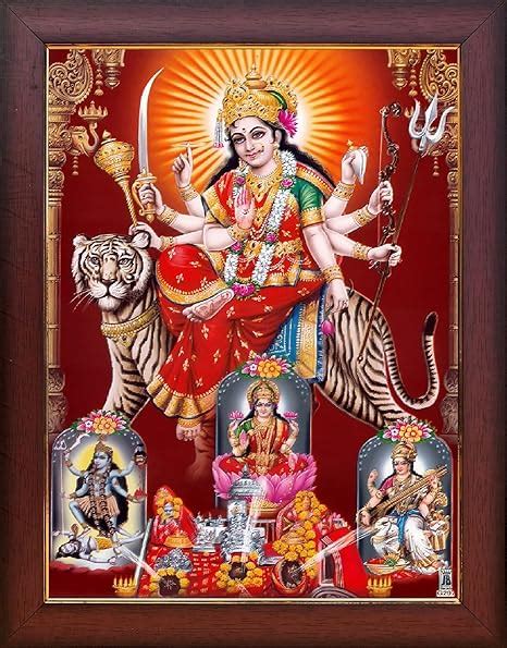 Garuda Photos - Goddess Sri Durga Devi Photo Frame; Durga maa photo for ...