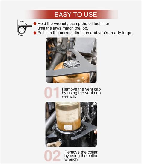 Sixcow 61110 Diesel Fuel Filter Wrench for Davco, 6 - Oil India | Ubuy