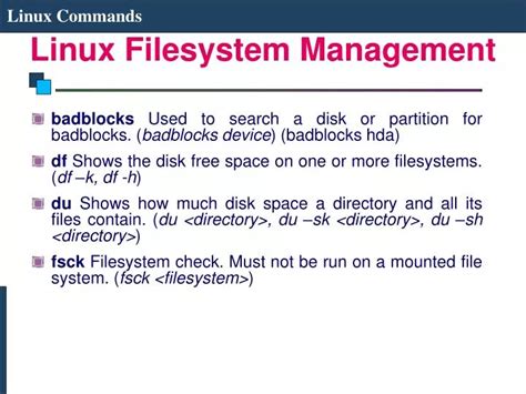 Image result for Linux Filesystem Management