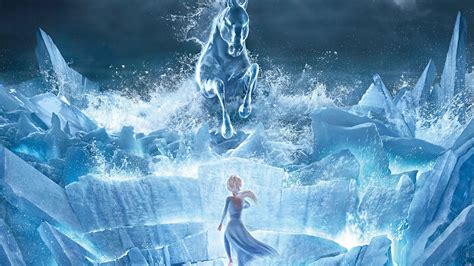Elsa Wallpaper 4K, Frozen 2, The Nokk, Water Spirit
