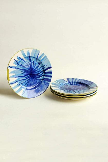 Buy Wonderland Hand Painted Blue Ceramic Wall Plate Online – Freedom Tree