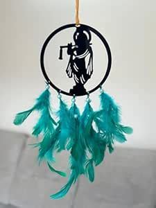 Agam Decors - 3.5” Dreamcatchers - Lord Krishna with Teal Green ...