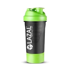 Vokin Biotech LAZAL Gym Shaker Bottle, Shakers for Protein Shake with 2 ...