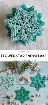 Crochet Thread Snowflake Pattern 的图像结果