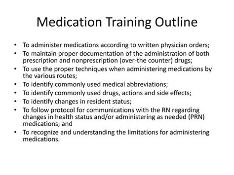 Intro to medication training | PPTX