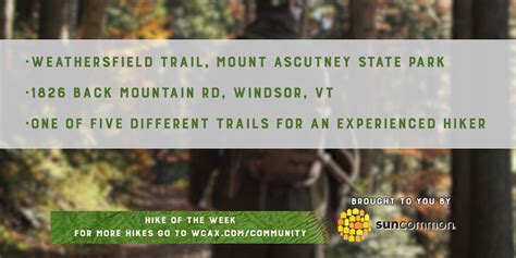 Week Eighteen - Hike of the Week (Weathersfield Trail)