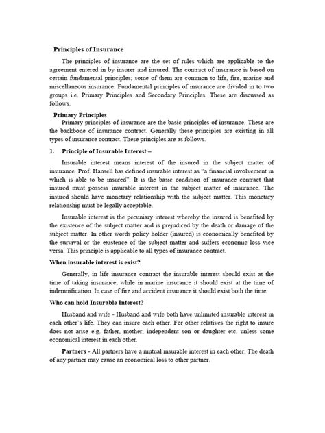 Image result for Principles of Insurance