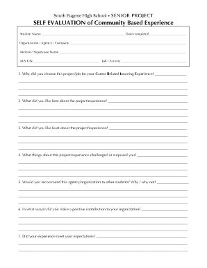 South Eugene High School SELF EVALUATION Of Community - Sehs 4j Lane ...