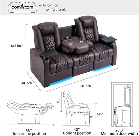 Comfiroom Leather Home Theater Seating Classic Series Movie India | Ubuy