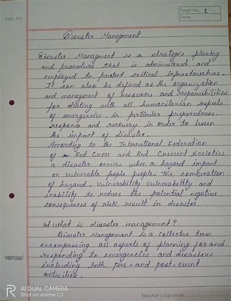 sentences on disaster management of min words 50 - Brainly.in