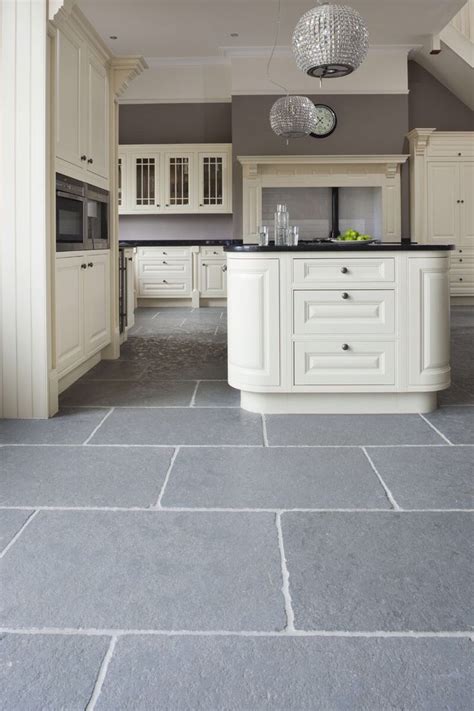 floor tiles for grey kitchen units