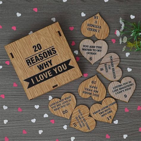 Buy APS ART PLUS STORE 20 Reasons, Why I Love You Message box For ...
