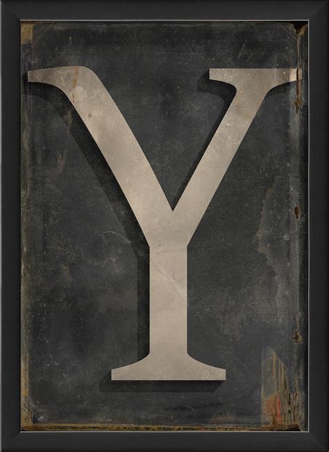 The Artwork Factory Letter Y Ready to Hang Artwork, Black : Amazon.in ...
