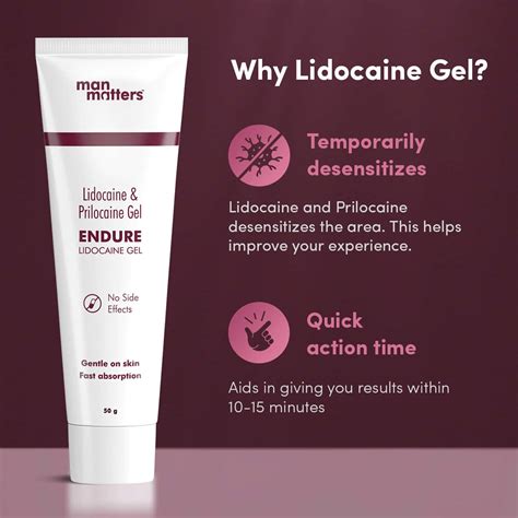 Buy MAN MATTERS ENDURE LIDOCAINE GEL 20 G Online & Get Upto 60% OFF at ...