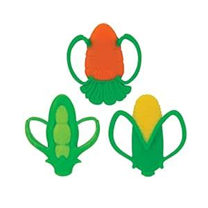 Buy Nuby 2 Handle Silicone Fruit and Veggie Teether - 3+ Months ...