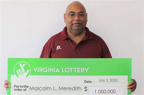 Virginia man Malcolm Meredith wins $1 million in Mega Millions lottery ...