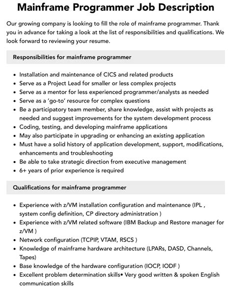 Image result for Mainframe Programmer