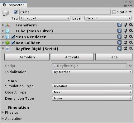 Image result for How to Use RayFire Tutorial Unity
