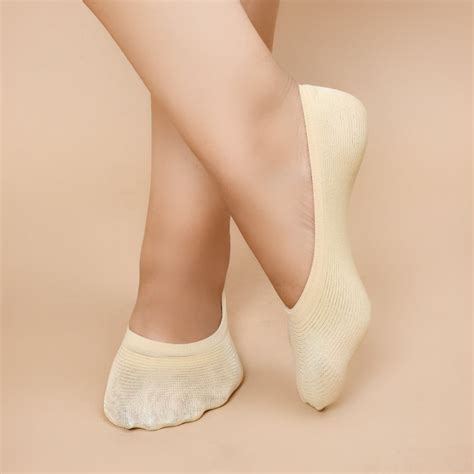 Womens's No-Show Socks - 3 Pairs/ Skin Colour – Mumuso