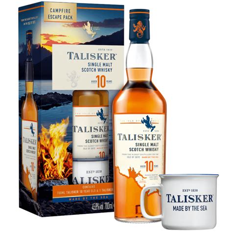 Віскі Talisker 10 y.o. Campfire Escape Pack + Mug (Таліскер 10 років ...
