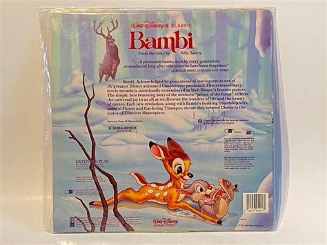 SALE ! DISNEY Classic Bambi Laserdisc Home Tv Movie Kids Children Films ...