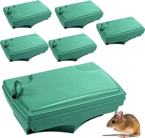 Amazon.com : 6 Pack Rat Bait Stations Large Rodent Bait Station with ...