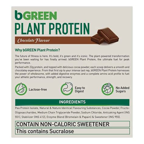 bGREEN Plant Protein (For men & women)