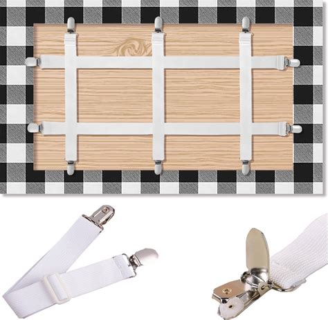 Blooven Tablecloth Clips 6 Pack Stainless Steel Table Cover Clamps ...