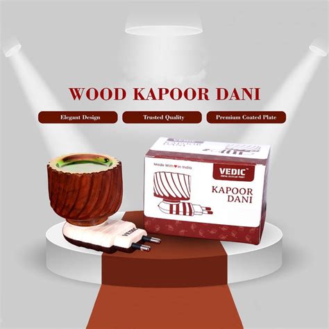 VEDIC Wooden Kapoor Dani Camphor Burner | Essential Oil Diffuser ...