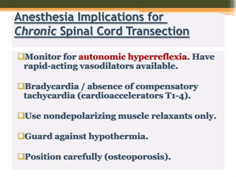 Anesthesia for spinal cord injury and scoliosis030 | PPTX