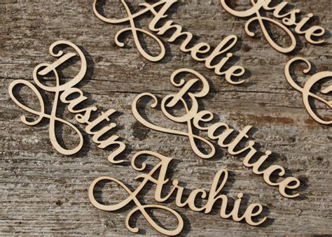 Buy Laser Cut Wood Names Custom Laser Cut Name Signs Wedding Place ...