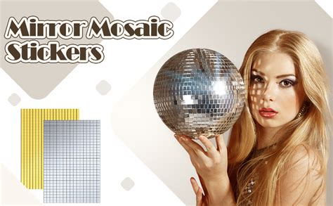 Buy HIKI ZIKI Mirror Mosaic Tiles Sticker/3D - Self Adhesive Mosaic ...