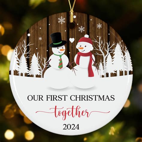 NewEleven Our First Christmas Together Ornament 2024 for Couple, 1st ...