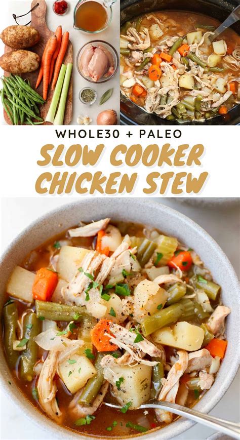 Hearty Chicken Stew (Crock Pot) | Cook At Home Mom