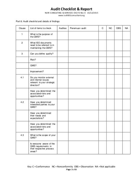 Iso 9001 Internal Audit Report Template (1)
