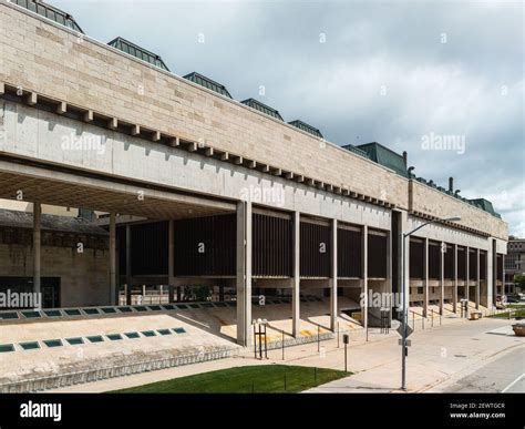 George L. Mosse Humanities Building at the University of Wisconsin Madison, designed by Harry ...