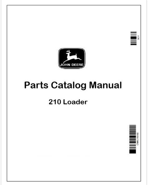 John Deere 210 Loader Parts Catalog Manual PDF