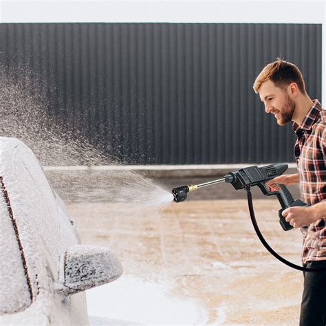 Buy 48V High Pressure Cordless Car Washer Gun Spray Water Cleaner Tool ...