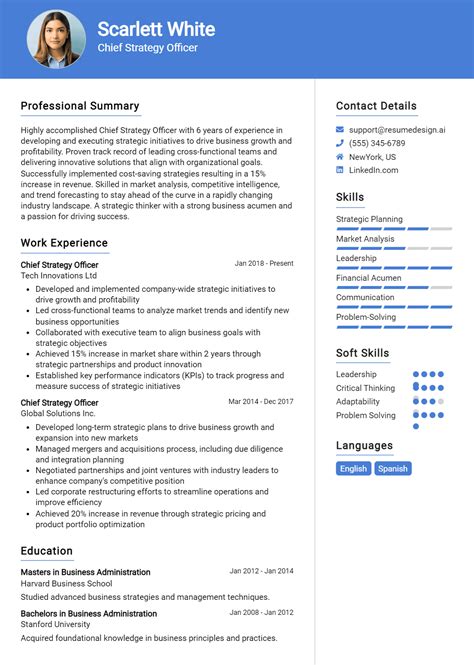 16 Chief Commercial Officer Resume Examples And Templates for 2025 ...
