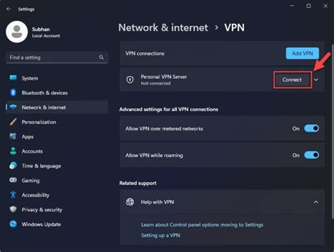 Add a VPN Connection 的图像结果
