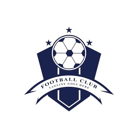 Fußball-Logo-Icon-Design und Symbolvektor | Premium Vektor